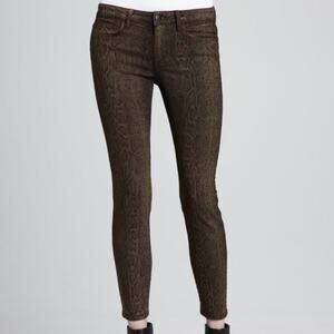 Joe’s Snake Print Skinny Ankle Jeans 28